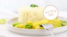 Schwarzwurzel-Curry mit Reis