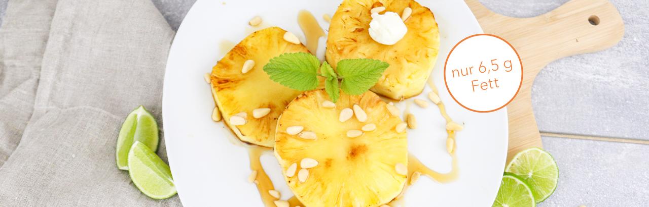 Gegrillte Ananas mit Honig