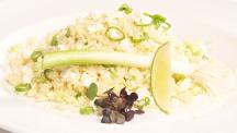 Couscous Salat mit Gurke und Feta
